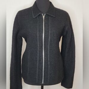 Style & Co. Vintage Full Zip Wool Jacket - Size MP